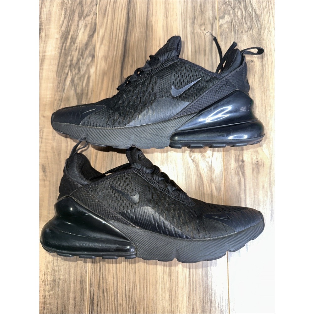 Nike Air Max 270 BQ5776-001 Black Shoe Sneakers Youth Unisex Size 6Y‎